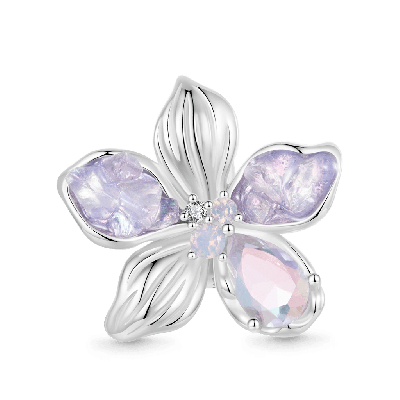 Charm de Clip Flor Violeta