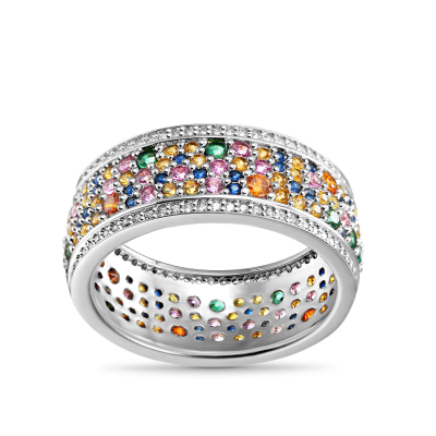 Anillo de banda de colores