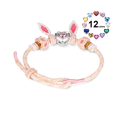 Pulsera Orejas de Conejo con Charm