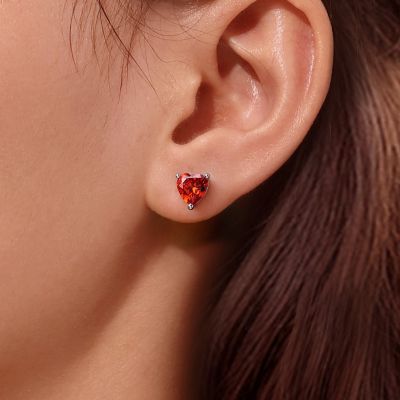 Pendientes Peanuts Snoopy Heart Stud
