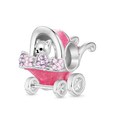 Amuleto de carrito para bebés para gatos
