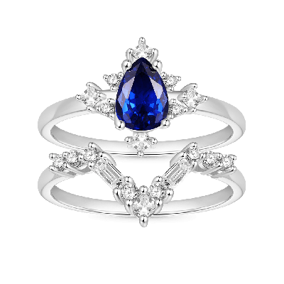Anillos Apilables Azul Real