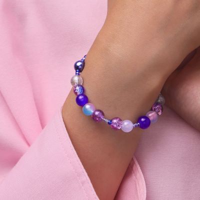 Pulsera de Abalorios Azul Galaxia