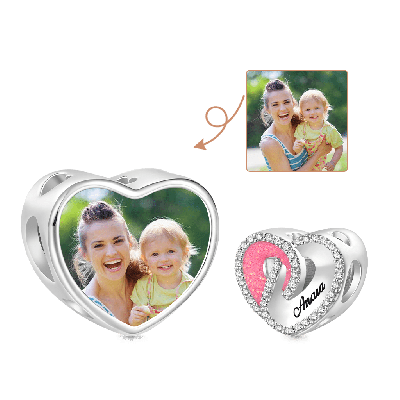 Colgante Día de la Madre Corazón con Foto