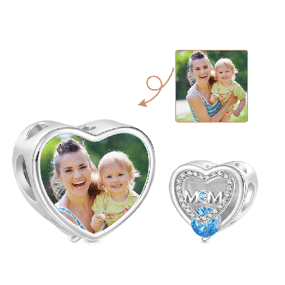 Charm Personalizado con Foto Día de la Madre