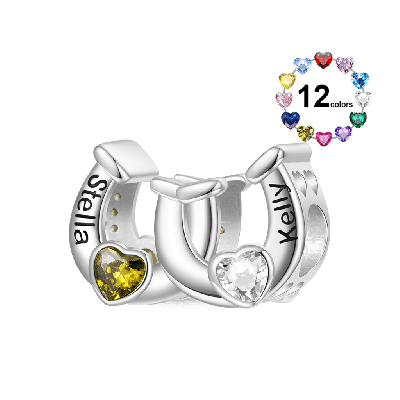 Charm Personalizado Herradura Doble