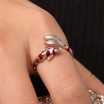 Anillo Peces Koi Buena Suerte