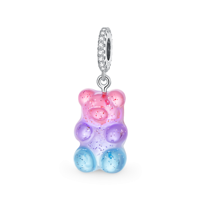 Colgante Oso de Gominola CZ Pave