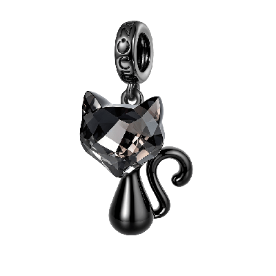 Colgante Gato Negro Cristal