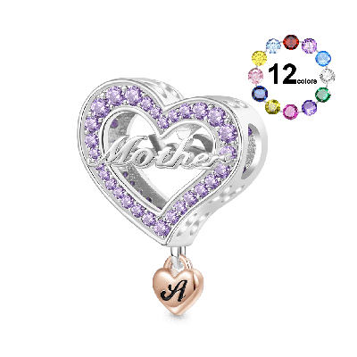 Miembros de la Familia - Charm Corazón de Madre