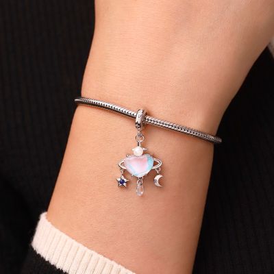 Heart Blue Planet Pendant