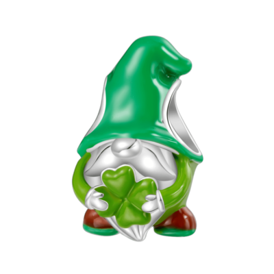 Charm Gnomo Trébol de la Suerte