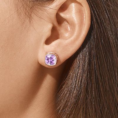 Pendientes Halo Corte Asscher
