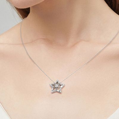 Collar Estrella Brillante de Cinco Puntas