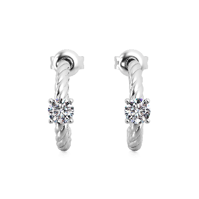 Pendientes Twisted C-hoop