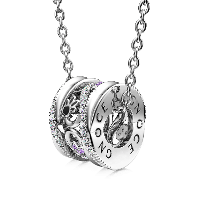 Collar De Tambor Trenzado Con Patas Y Corazón De Amor