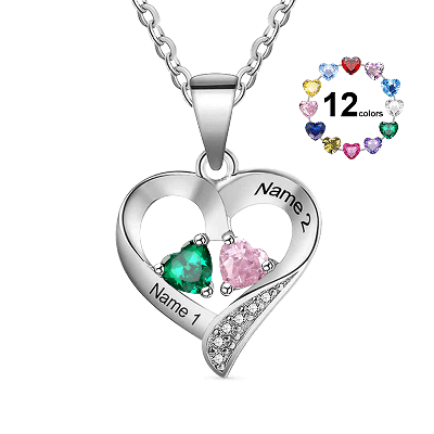 Collar de Diamantes en forma de Corazón
