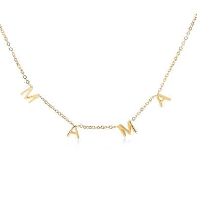 Collar de Letras Pavé MAMA