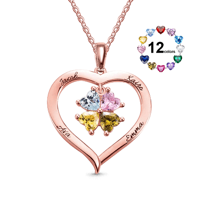 Collar de Corazón de Amor Hueco