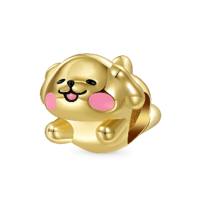 Charm de Cachorro de Golden Retriever Gordo