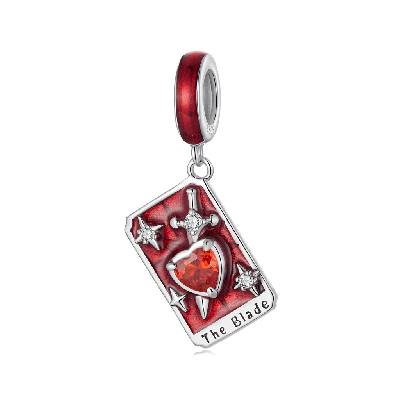 Colgante Espadas Rojas Tarot