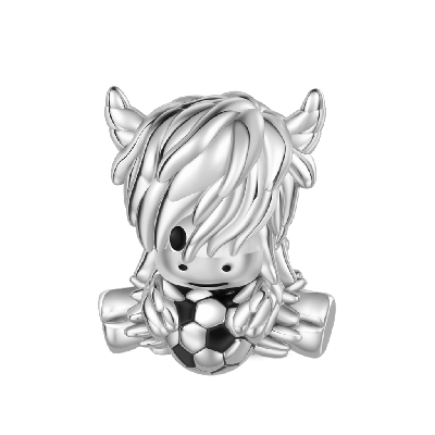 Encanto de vaca de las Tierras Altas de Fútbol