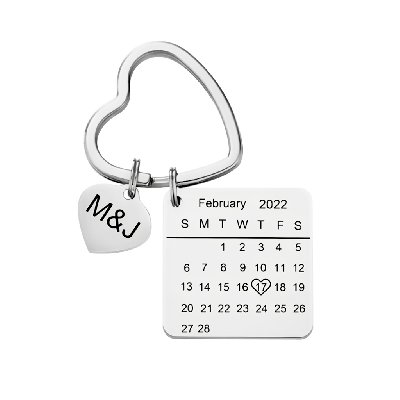 Llavero de Calendario Grabado