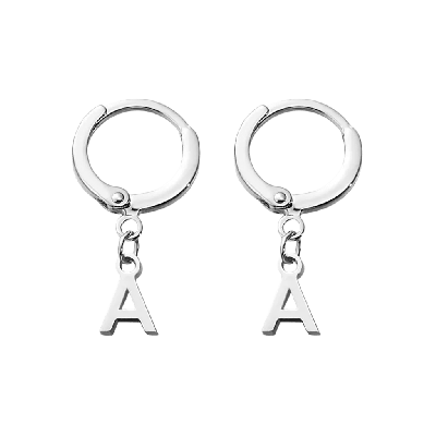 Pendientes Nombre Personalizado vertical