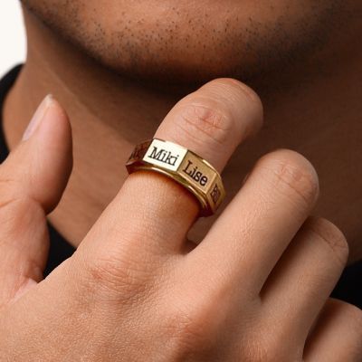 Anillo Grabable para Hombre
