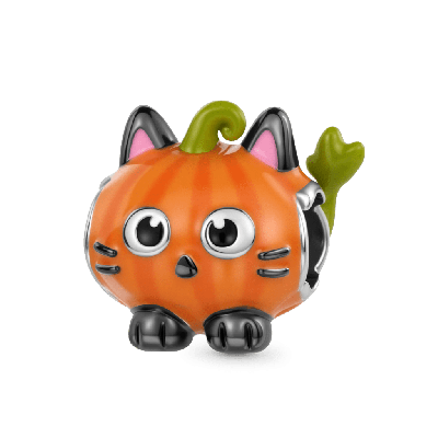 Charm Gato Negro de Calabaza