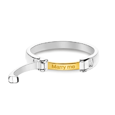 Anillo Hebilla Grabado para Hombre