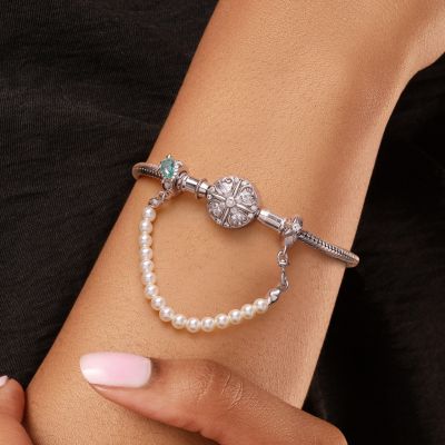 Cadena de Seguridad con Perlas