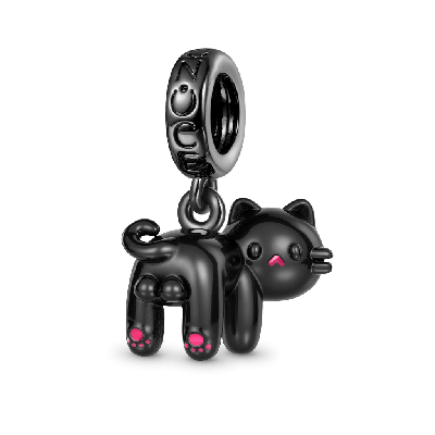 Colgante Trasero de Gato Negro