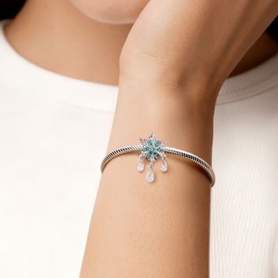 Charm Copos de Nieve Azules