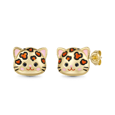 Pendientes Stud Gato