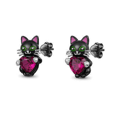 Pendientes Gato Negro