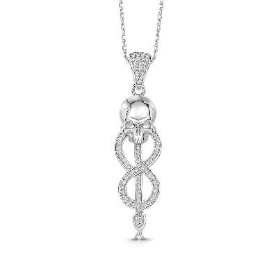 Collar Símbolo Calavera Serpiente Morsmordre