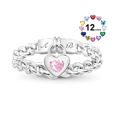 Anillo de Piedra de Nacimiento Personalizado