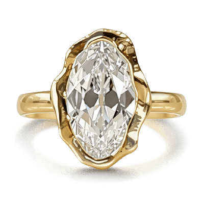 Anillo Compromiso Corte Oval