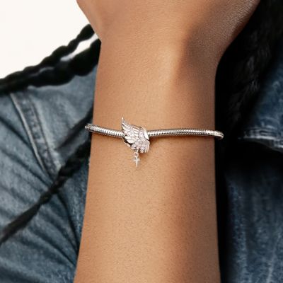 Charm Ala de Ángel con Cruz