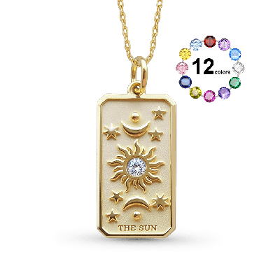 Collar Carta Tarot El Sol
