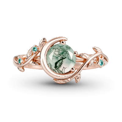 Anillo Compromiso Ágata Luna Vid