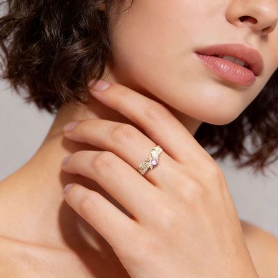 Anillo Compromiso Corte Redondo