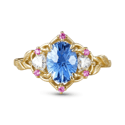 Anillo Compromiso Corte Oval