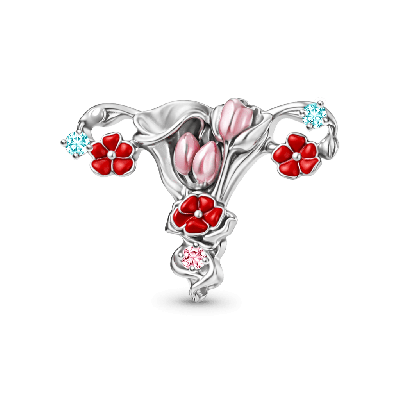 Charm Útero Floral