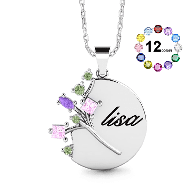 Collar Árbol Familiar Personalizado
