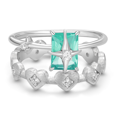 Set Anillo Corazón