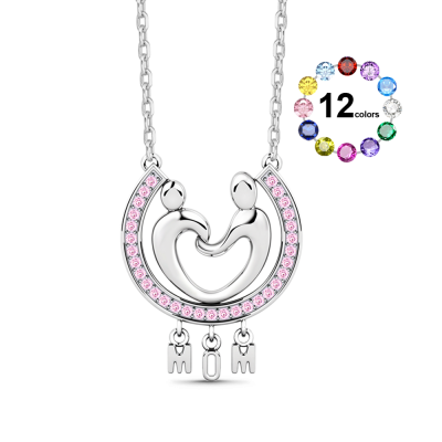Collar Forma Corazón Madre e Hijo