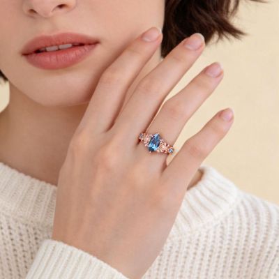 Anillo Mariposa Floral