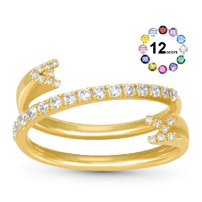 Anillo Tres Bandas Anidadas Grabado